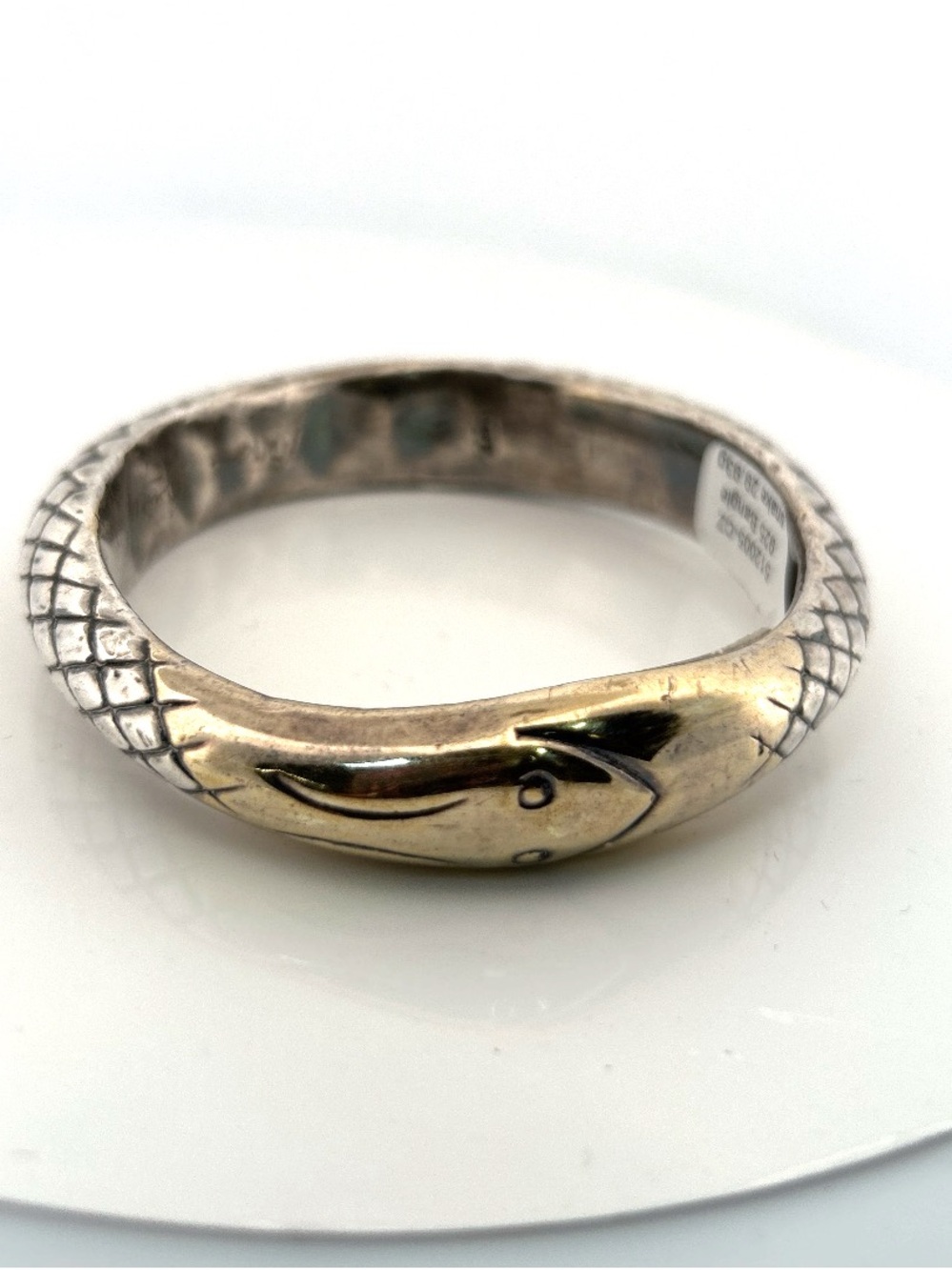 512005 Sterling silver snake  bangle 30g